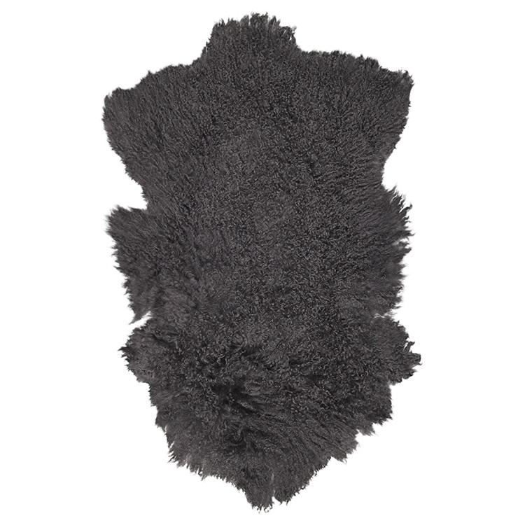 Broste Copenhagen Smokey Grey Tibetan Sheepskin Rug