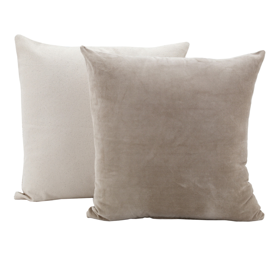 Trouva: Raine And Humble Taupe Velvet Cushion