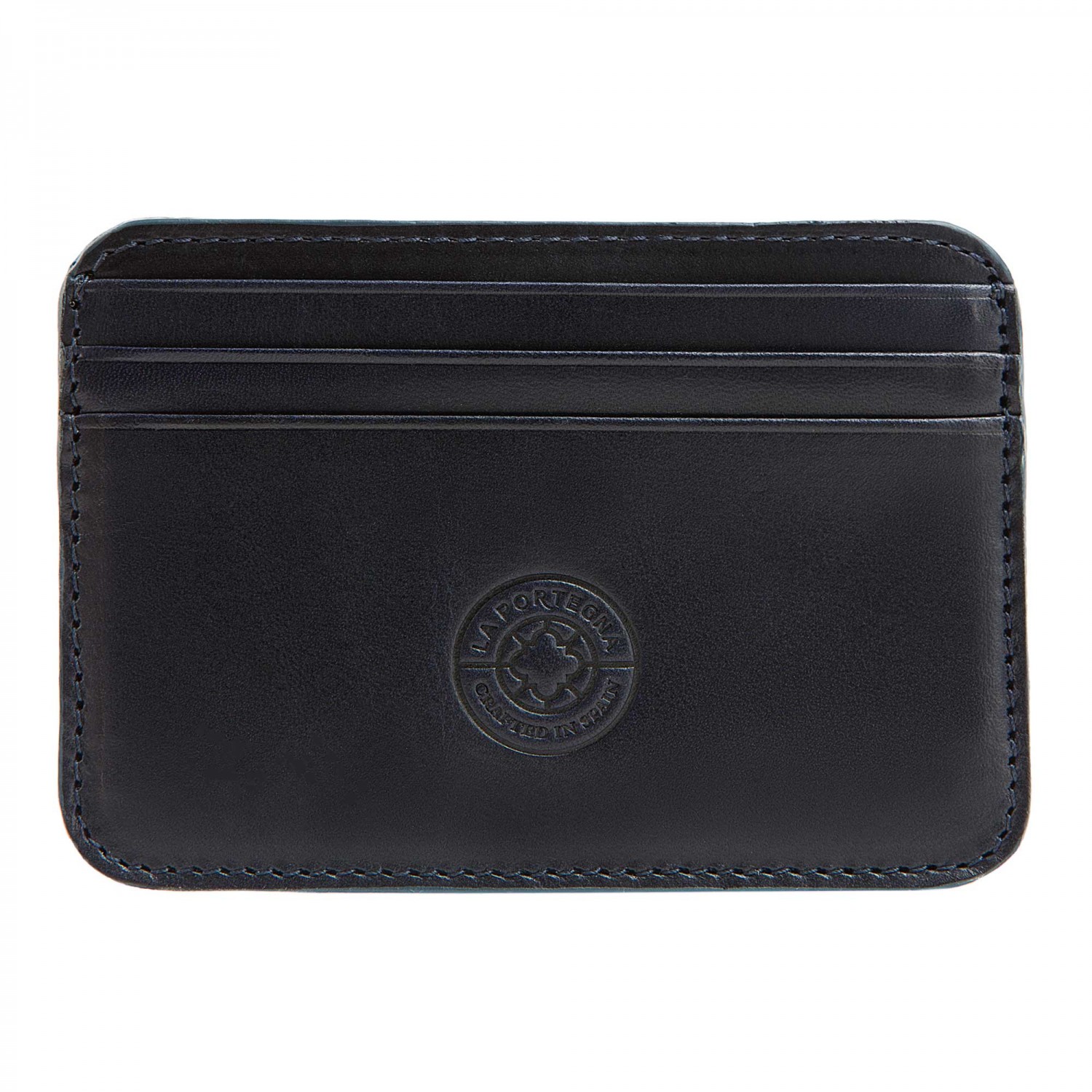 La Portegna  Navy Humphrey Wallet