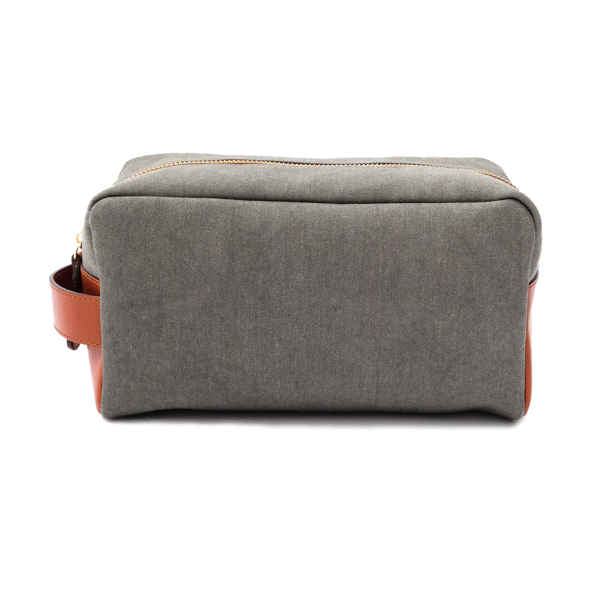 La Portegna  Olive Green Dopp Kit Travel Bag