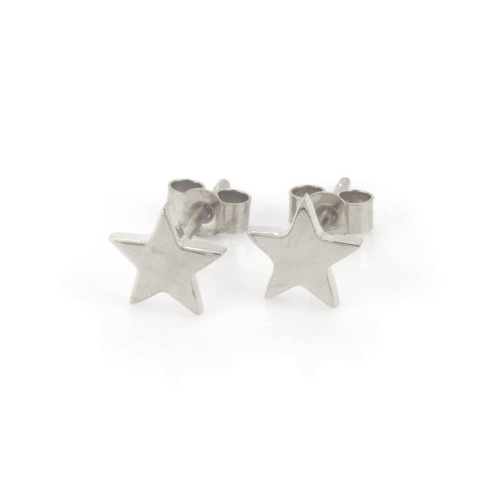 Laura Gravestock Silver Dainty Star Studs Earrings