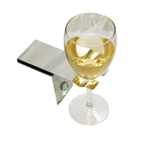 Bosign Bath Suction Wine Glass Holder in Stainless Steel