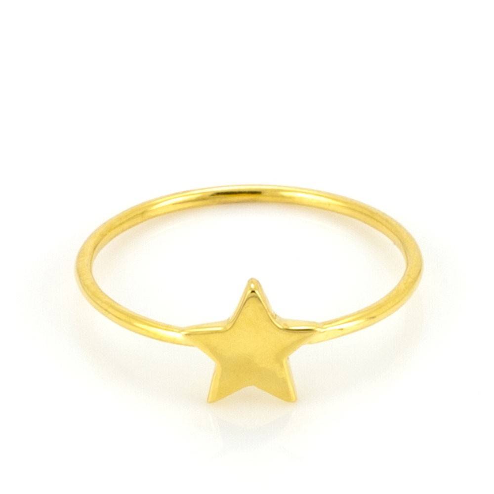 Laura Gravestock Gold Dainty Star Stacking Ring