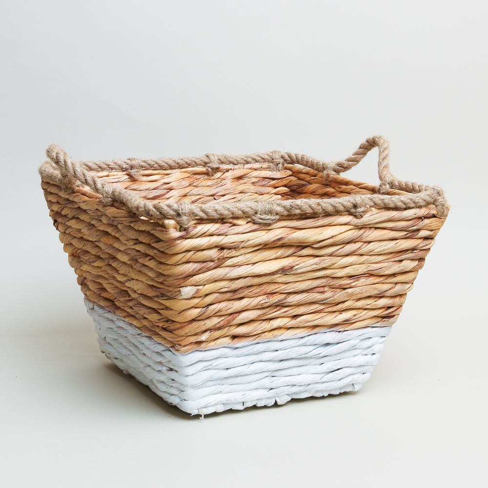 Printer And Tailor Simple Whitewashed Basket