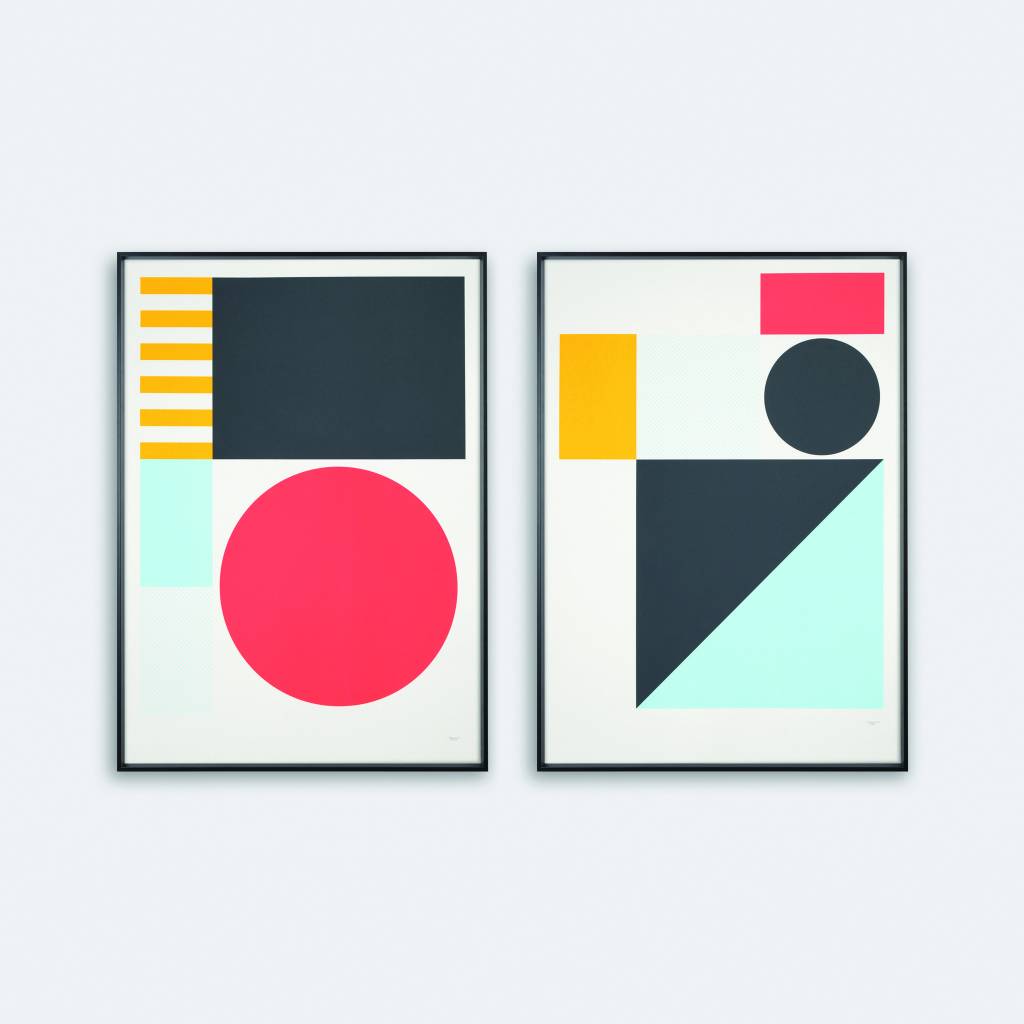 Tom Pigeon  Play Pair Geometric 500x700 Print