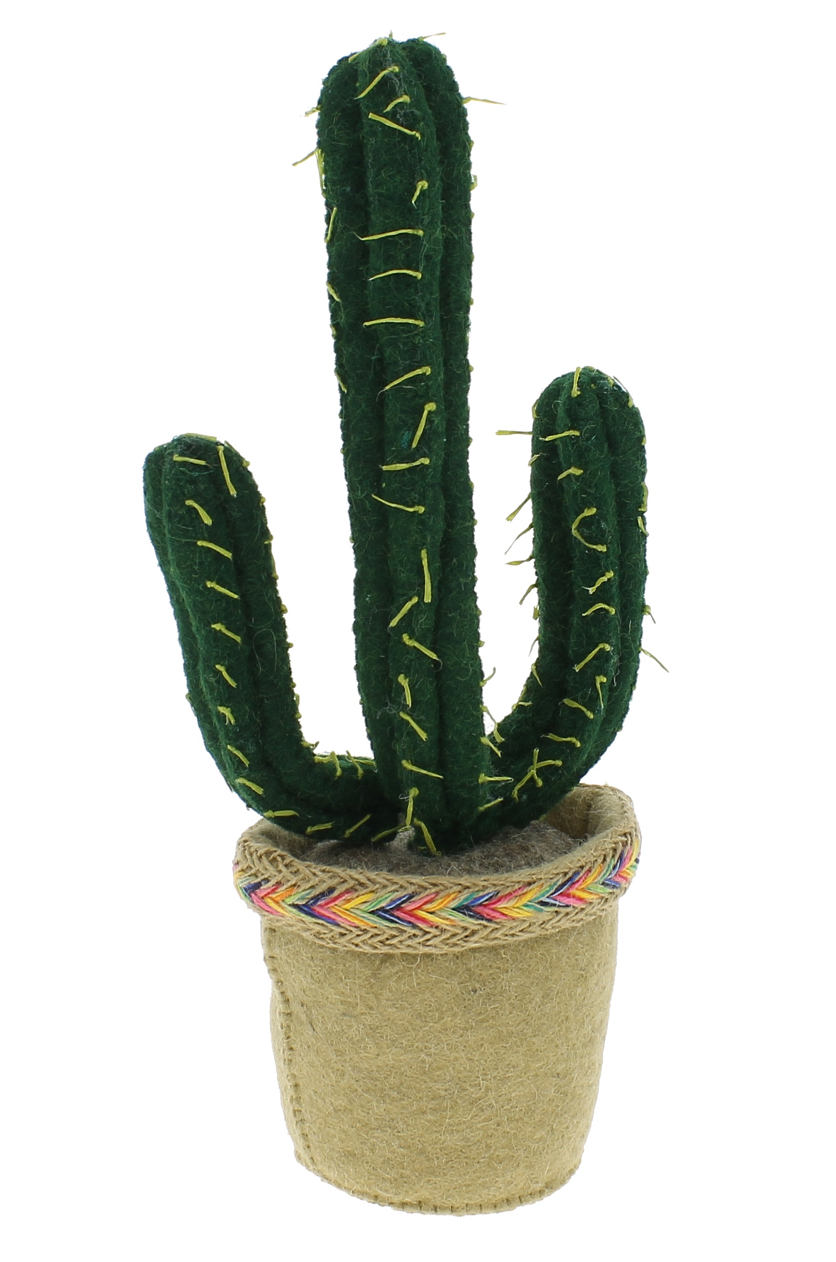 Fiona Walker England Felt Dark Green Cactus & Pot