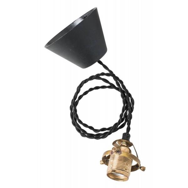 Watt & Veke Black Brass Ceiling Cable Set Spider Grip 