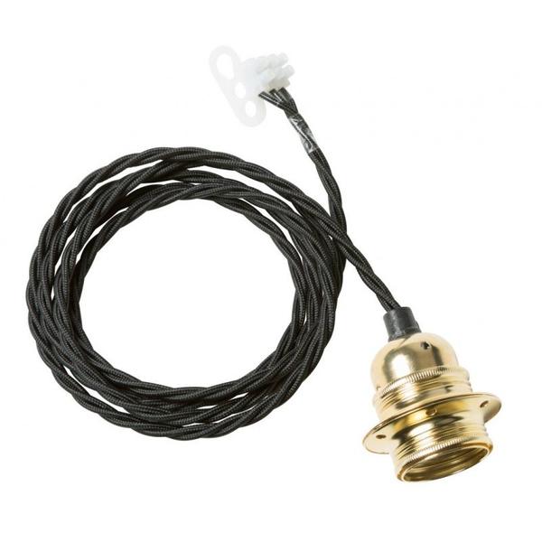 Watt & Veke Black Brass Ceiling Cable 