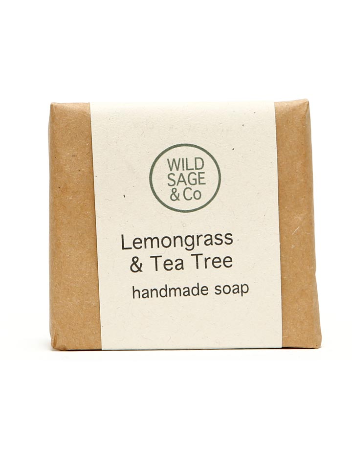 Wild Sage & Co Lemongrass & Tea Tree Handmade Vegan Soap