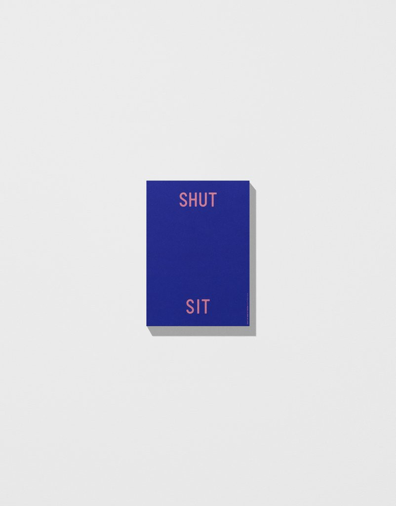 Playtype Block Of 30 Shut Up Sit Down Postcards