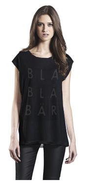 Blåbär Womens Black Blablabar Sleeveless T Shirt 