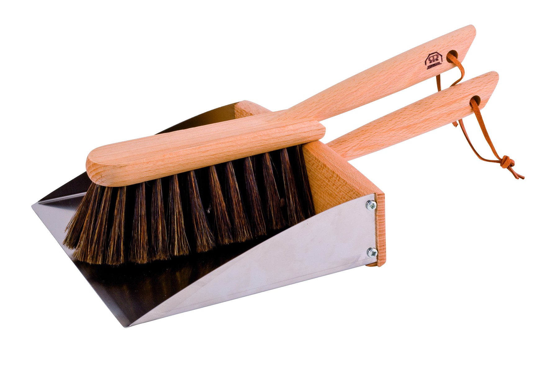 Redecker Oiled Beechwood Dustpan And Brush Set