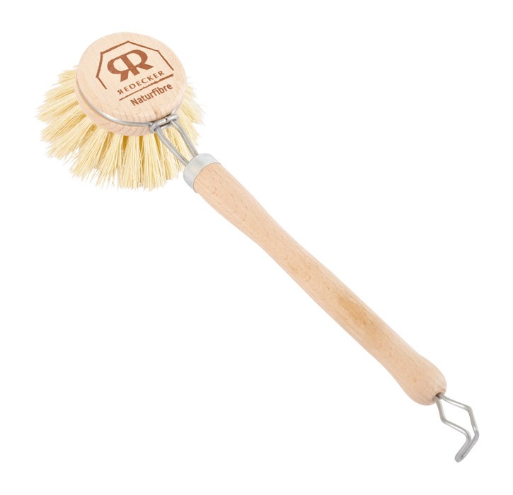 Redecker 4cm Wooden Hard Dish Brush With Handle 