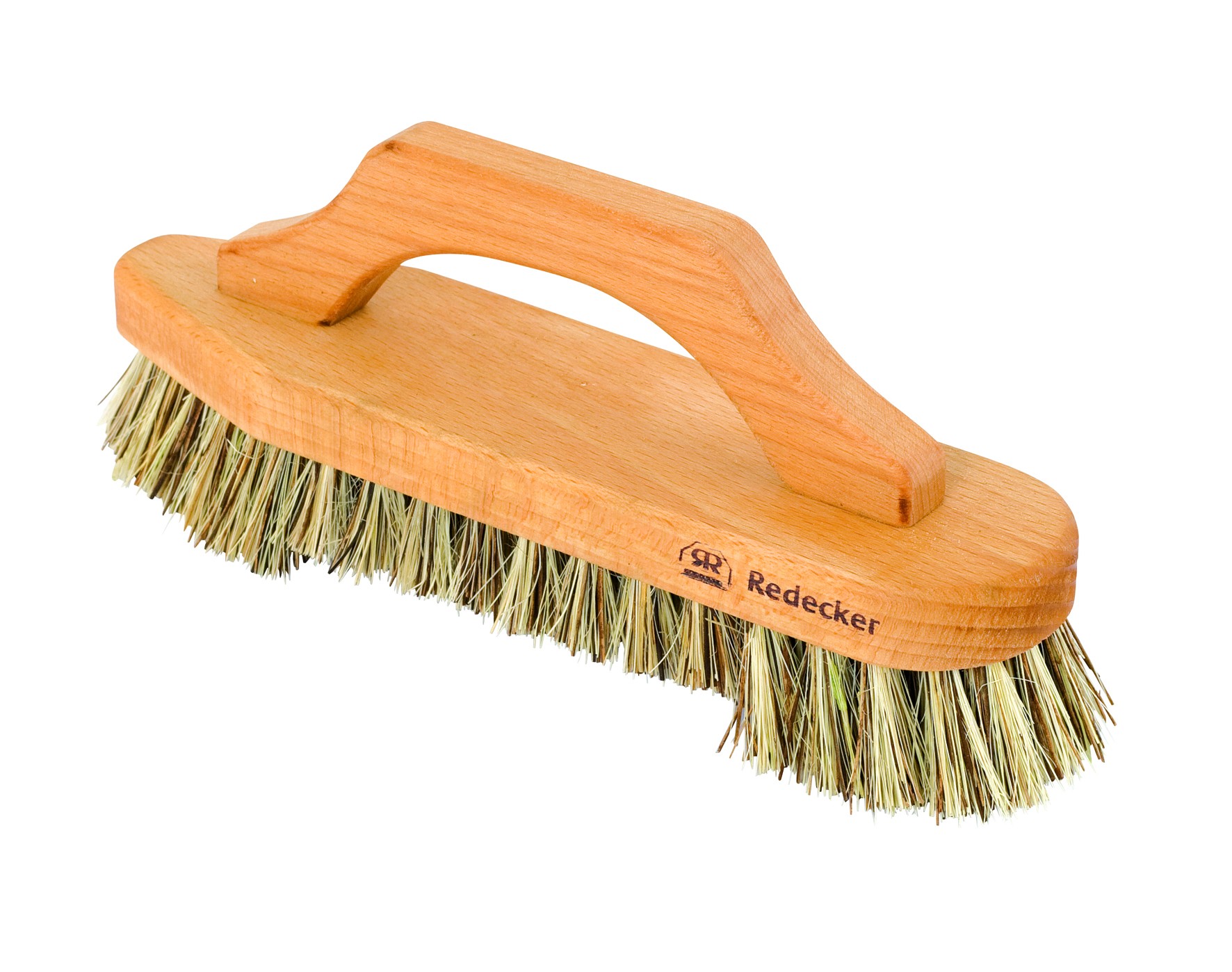 Redecker Wooden Scrub Brush With Oiled Bow Handle 