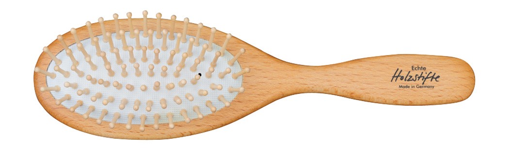 Redecker 23cm Wooden Round Hair Brush With Rounded Pins