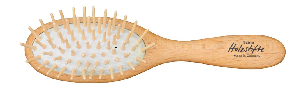 Redecker 18.5cm Wooden Round Hair Brush With Straight Pins 