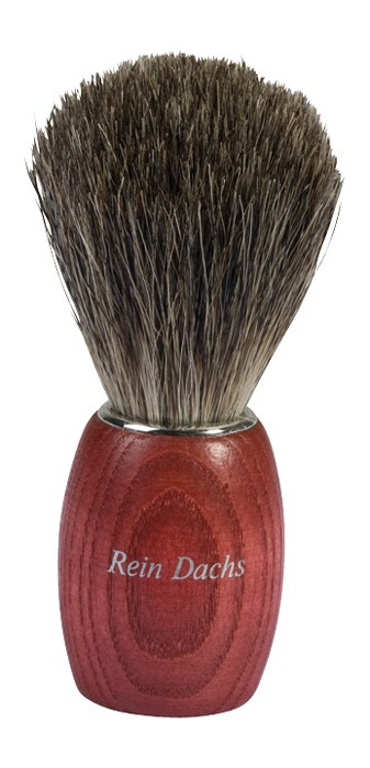 Redecker Wooden Red Shaving Brush & Badger Hair 