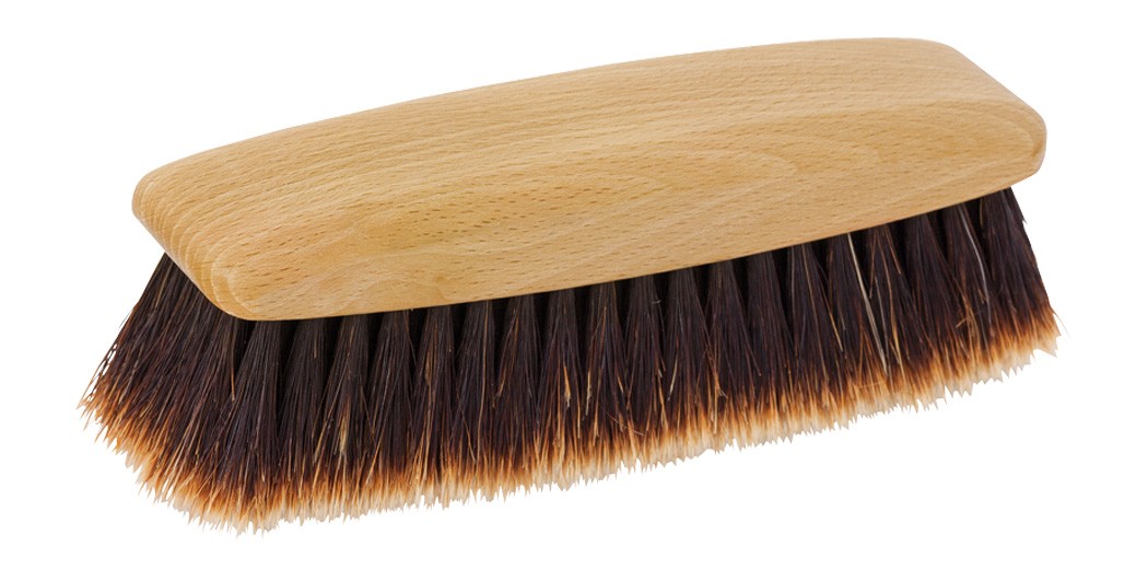 Redecker Oiled Beechwood Shoe Shine Brush With Split Horse Hair