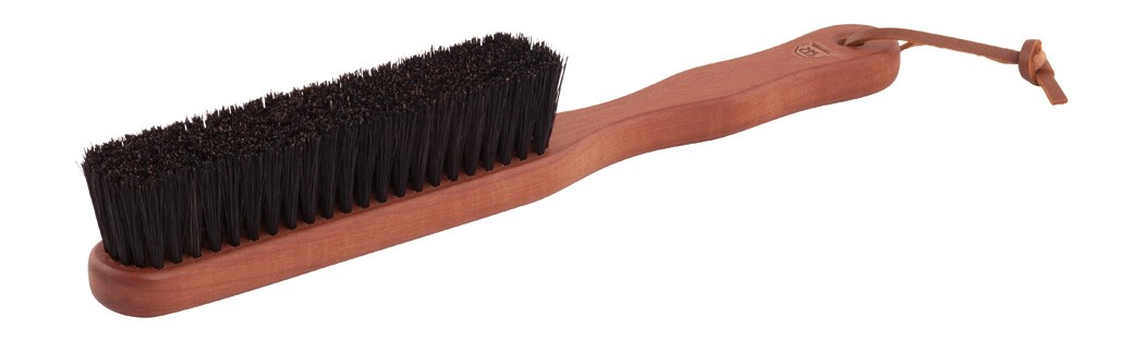 Redecker 26.5cm Pearwood Clothes Brush With Stiff Black Bristle 