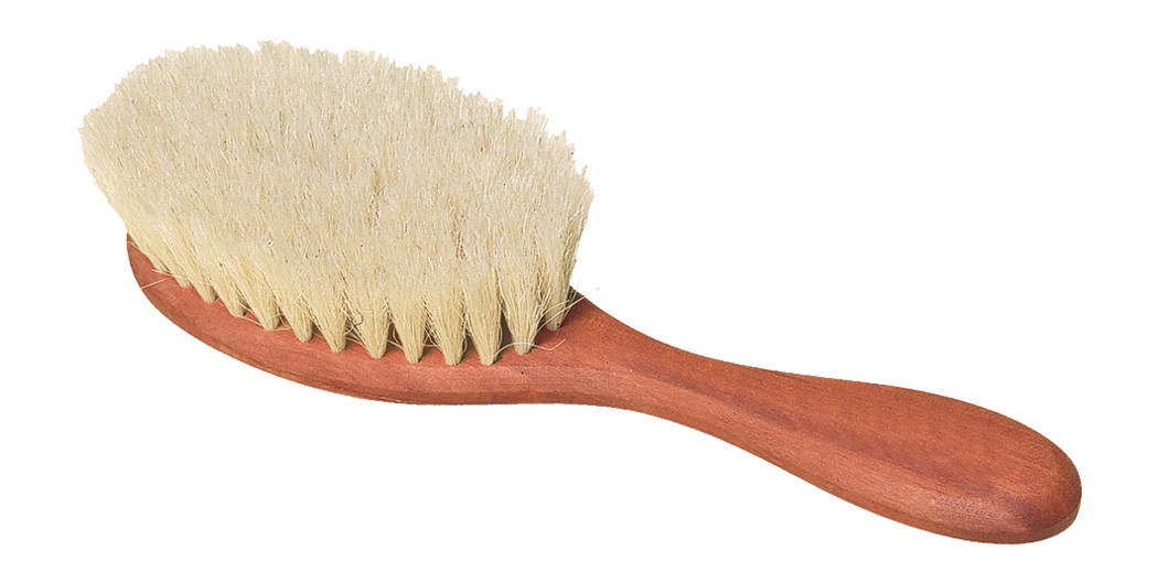 Redecker Baby's Hairbrush with Pearwood Handle and Goat Hair Bristle