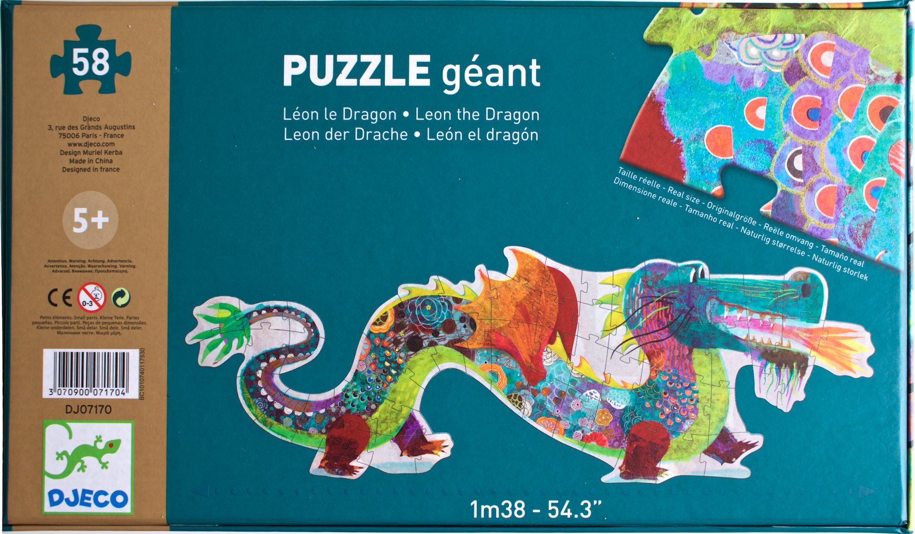 Trouva: Leon the Dragon Giant Floor Jigsaw Puzzle Age 5+