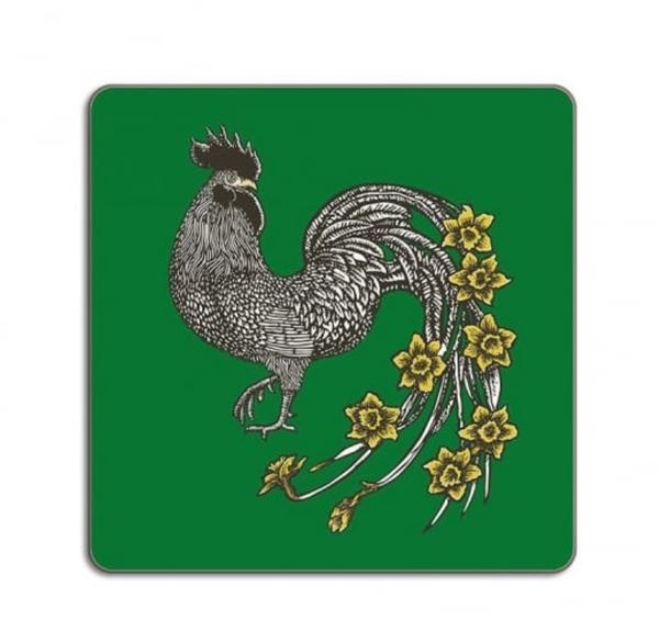 avenida-home-rooster-animaux-green-coaster