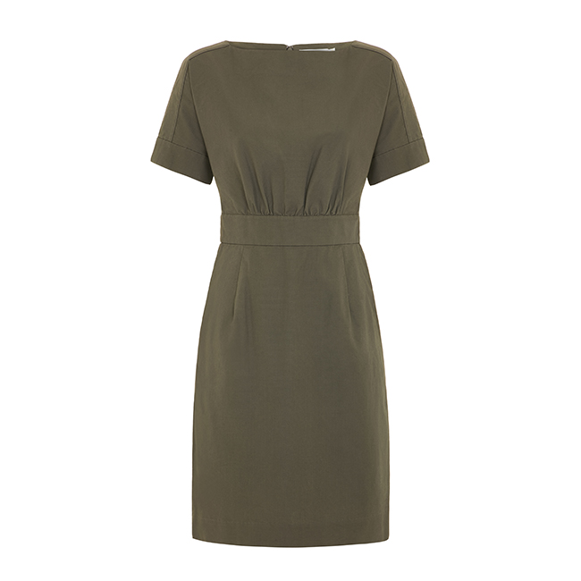 Trouva: Les 100 Ciels Khaki Wing Cotton Dress