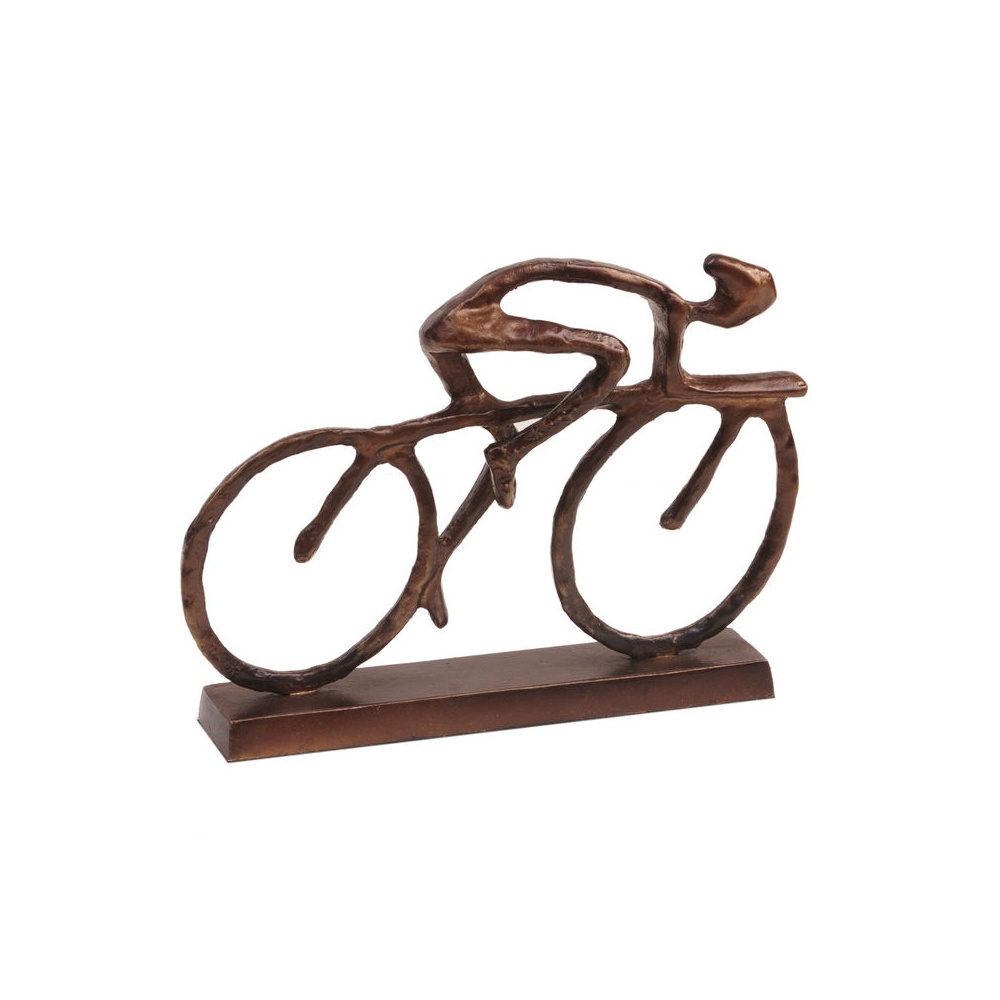 The Libra Company Antique Bronze Finish Cyclist Ornament