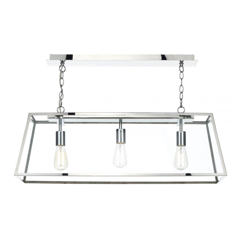 Där Lighting Steel Academy 3 Pendant Light