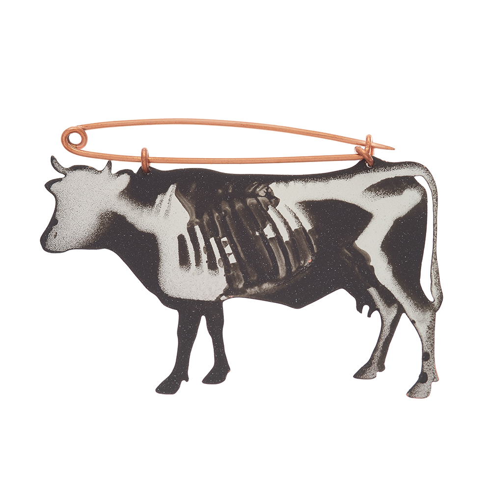 Anna Watson Xray Cow Brooch