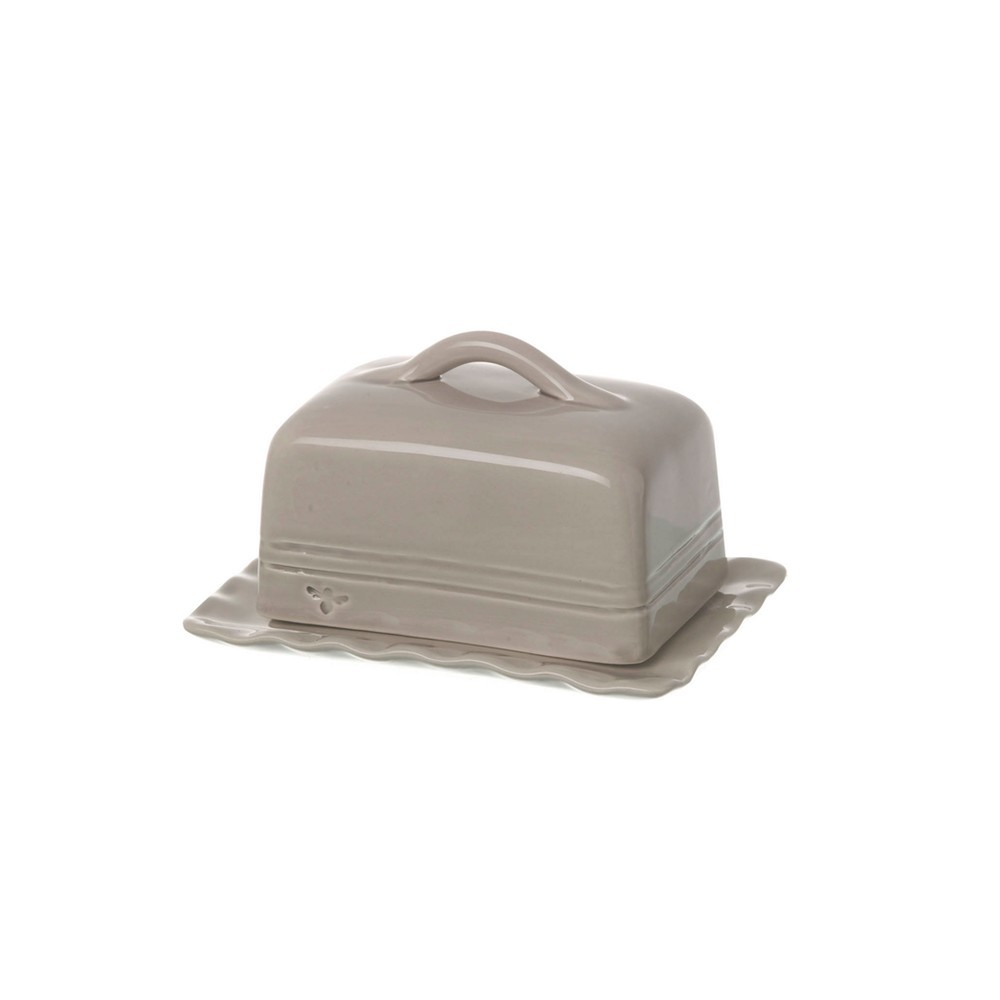Scottie & Russell Pale Grey Butter Dish