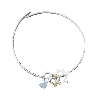 Blackbird Jewellery We Are One Light Sterling Silver Bangle & Talismans