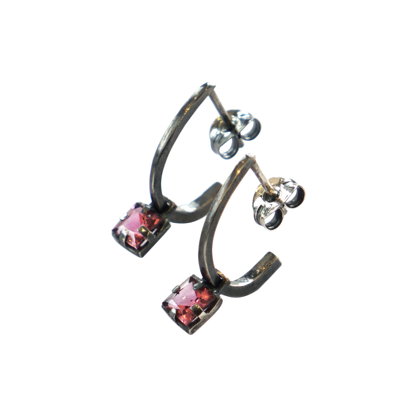 Blackbird Jewellery Shines Through The Darkness Eclipse Pink Tourmaline Earrings