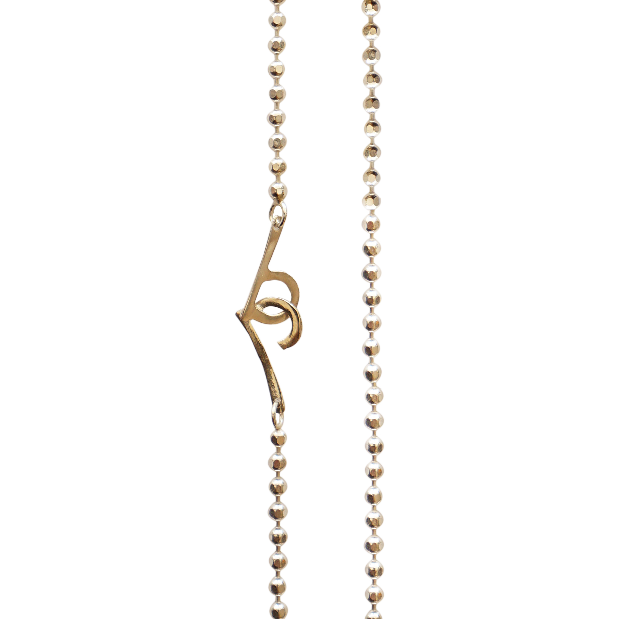 Blackbird Jewellery Small Ball Gold Plated Chain Necklace - 33 inch