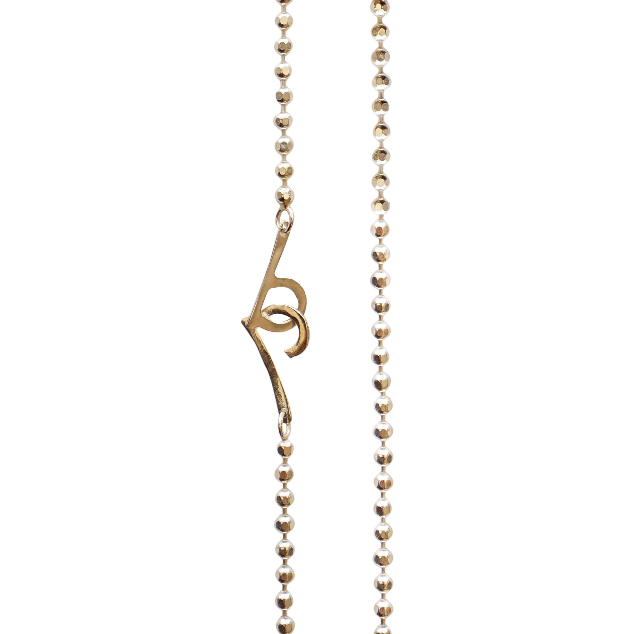 Blackbird Jewellery Small Ball Gold Plated Chain Necklace - 22 inch