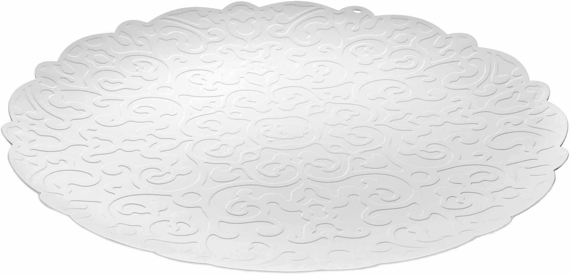 Alessi Round White Dressed Tray