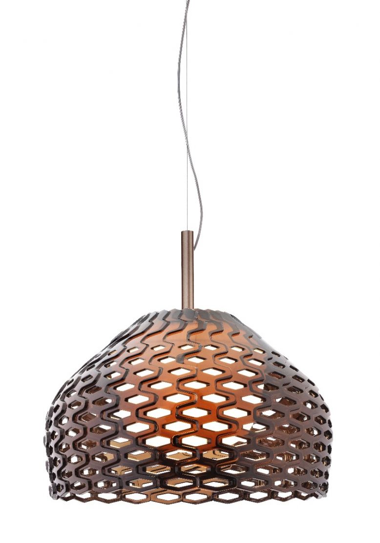 Flos Large Tatou Pendant Light 50cm Ochre-Grey