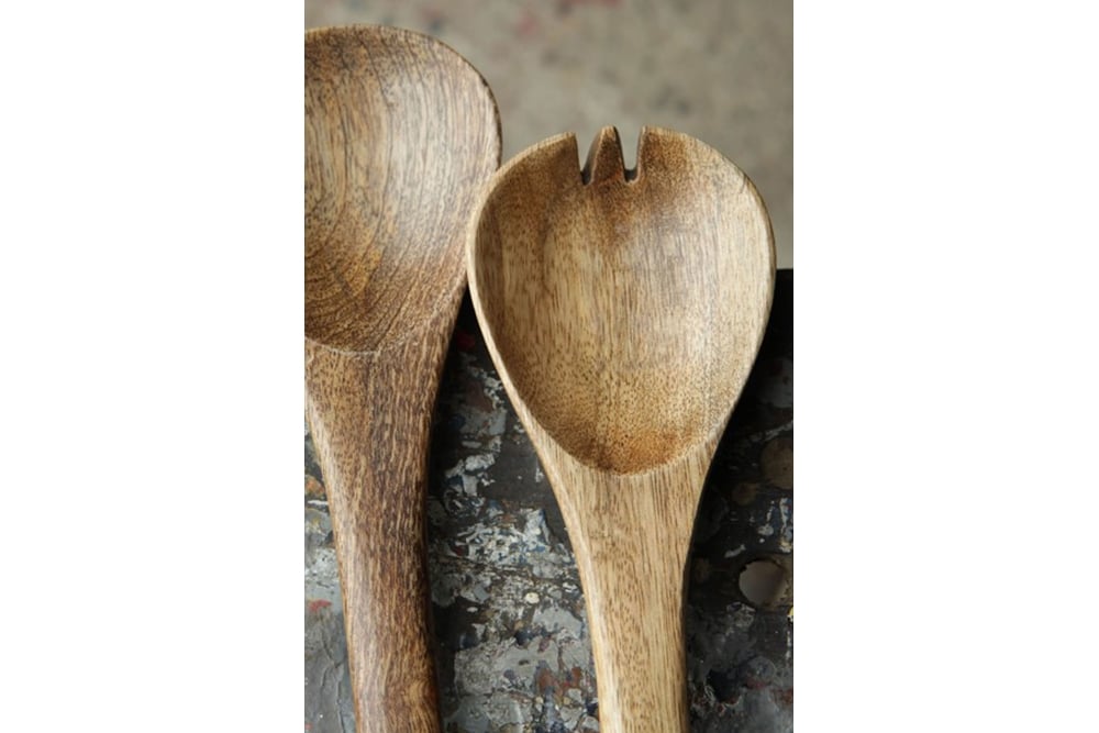 Nkuku 30 Cm Mango Wood Salad Servers 