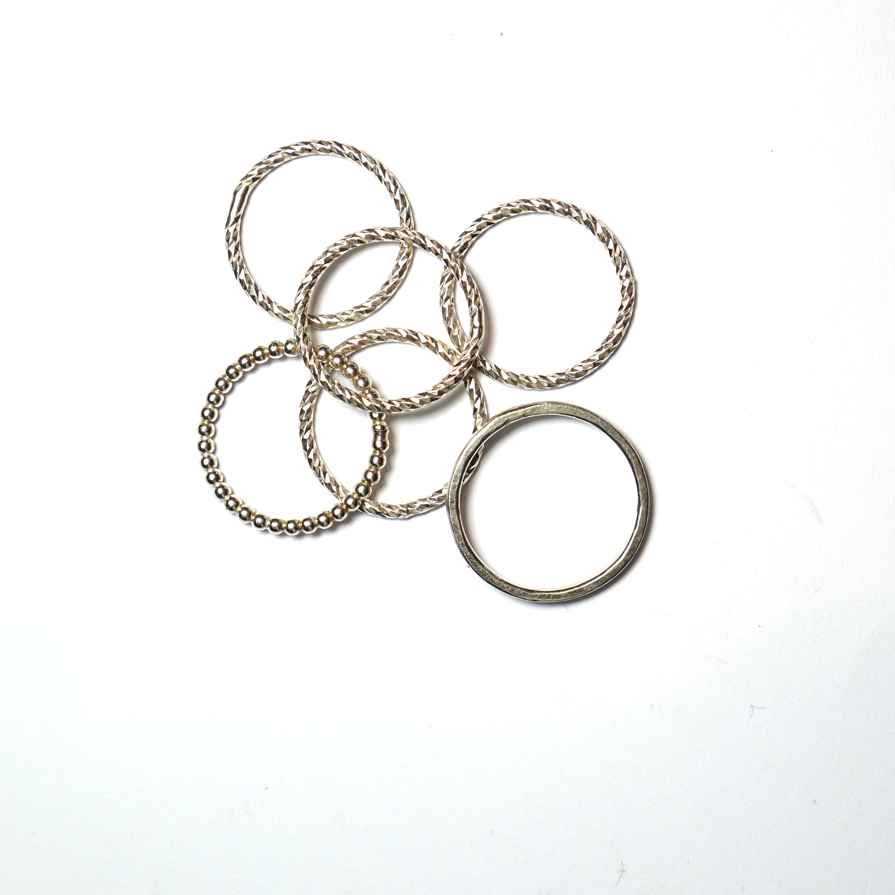 Blackbird Jewellery Silver Orbit Stacking Rings