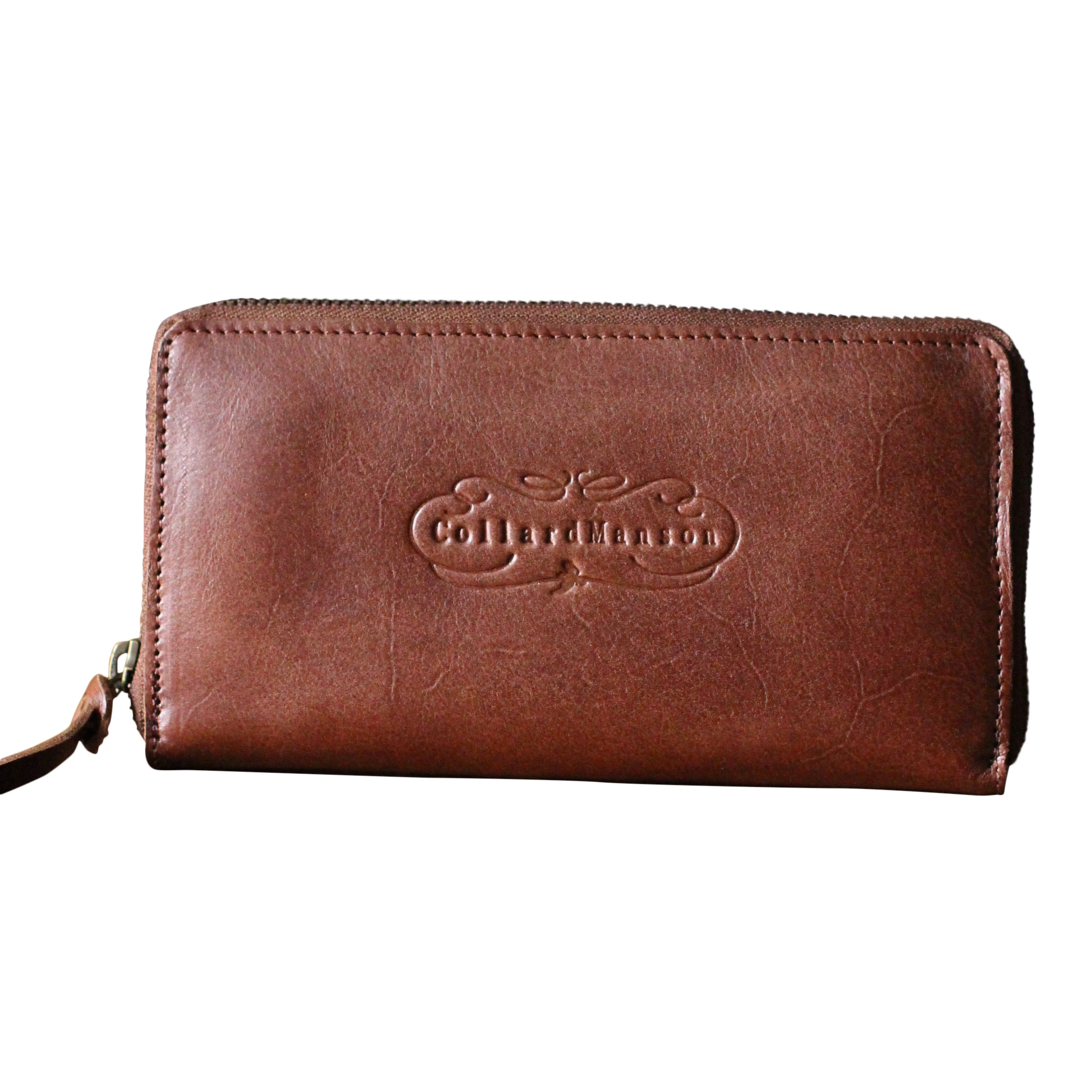 CollardManson Brown Zipped Wallet