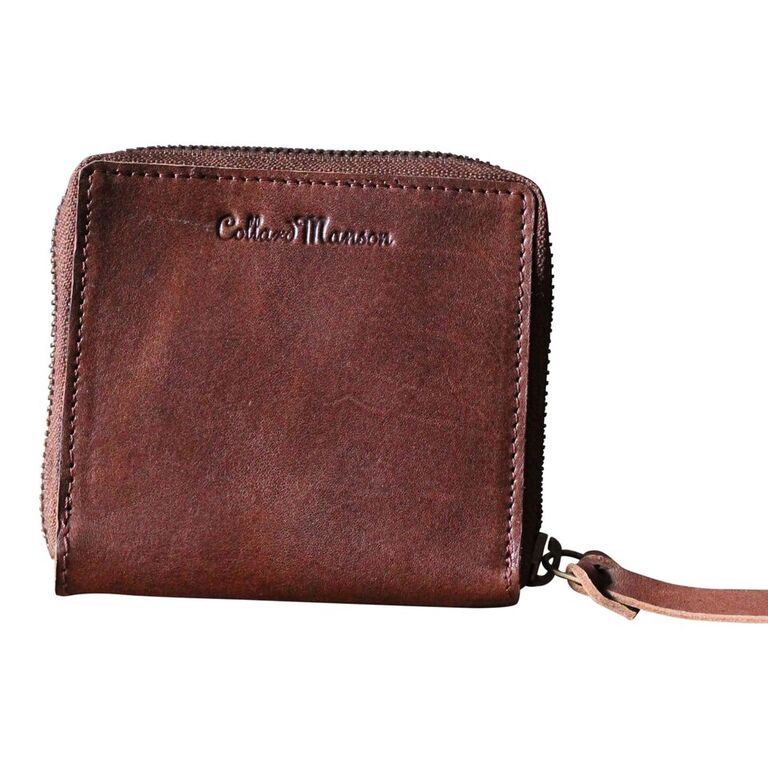 CollardManson Brown Square Wallet 