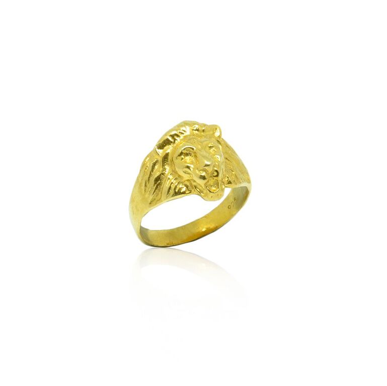 CollardManson Gold Plated Lion Ring