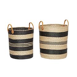 hubsch-stripe-raffia-baskets-with-leather-handles-1