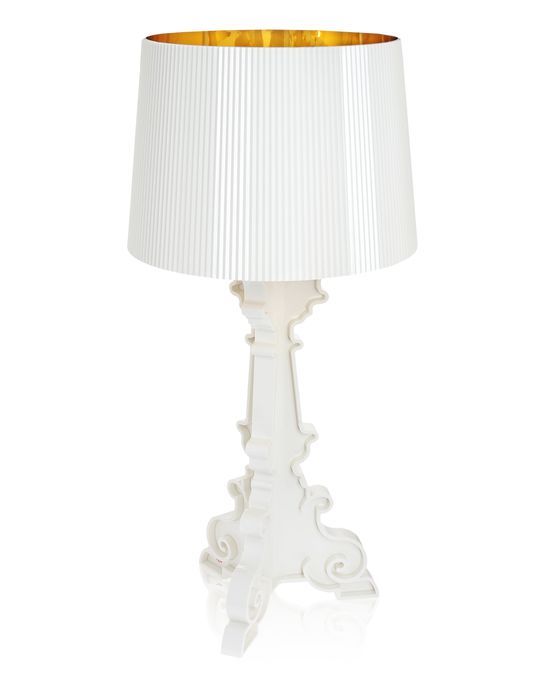 Kartell White And Gold Bourgie Lamp