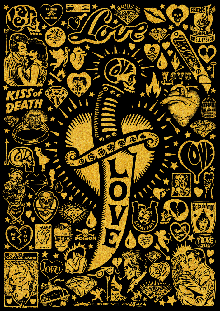 Jacknife Love Hand Screen Printed Poster from Jacknife 