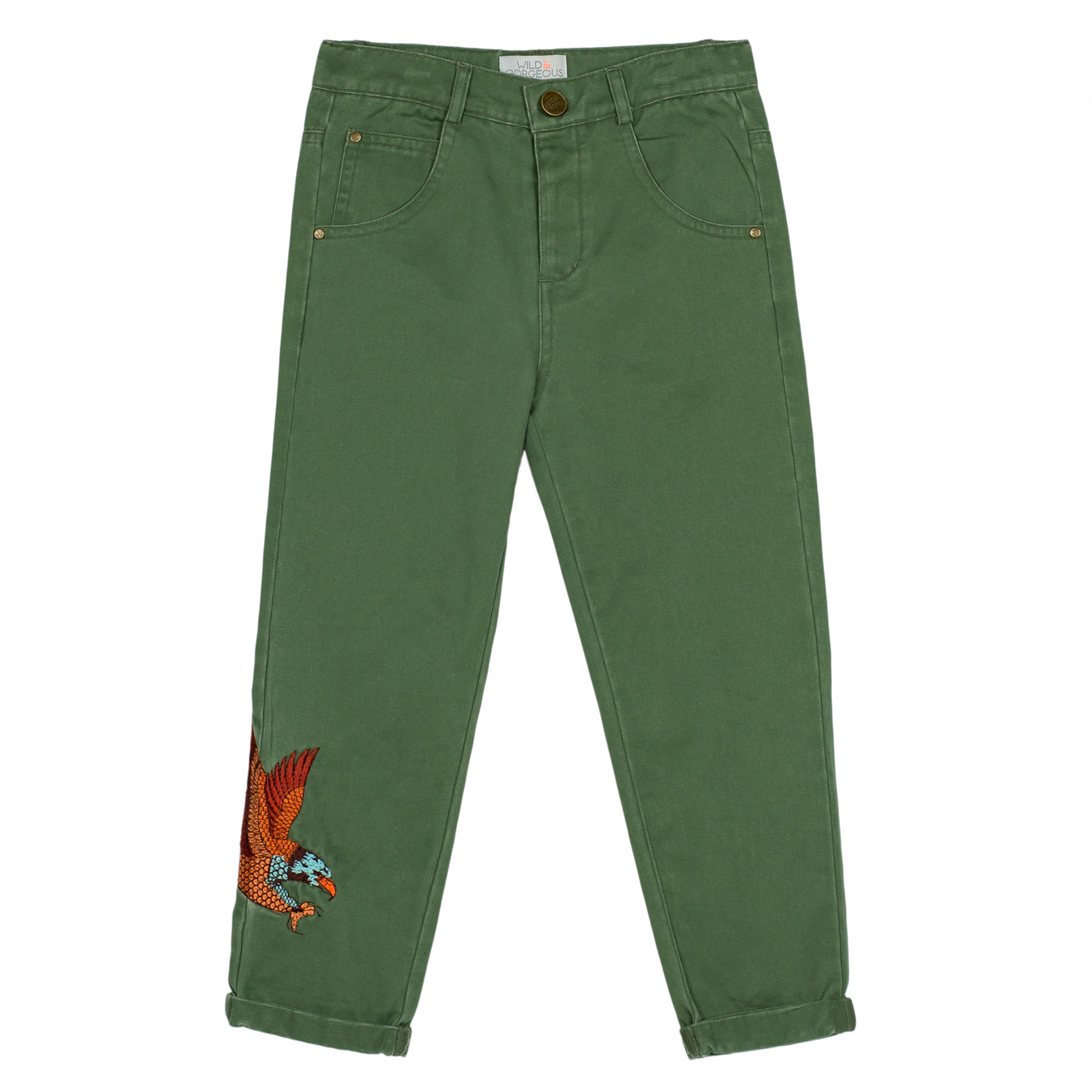 Wild & Gorgeous Boys Khaki Eagle Trouser