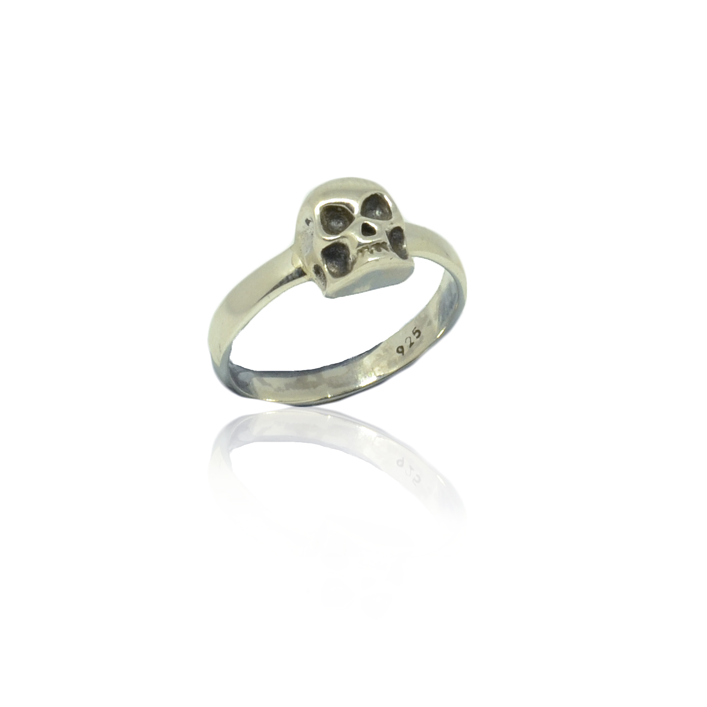 Window Dressing The Soul Oxidised Silver Skull Ring 