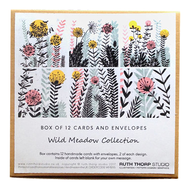 Ruth Thorp Studio Wild Meadow Collection Box of 12 Cards 