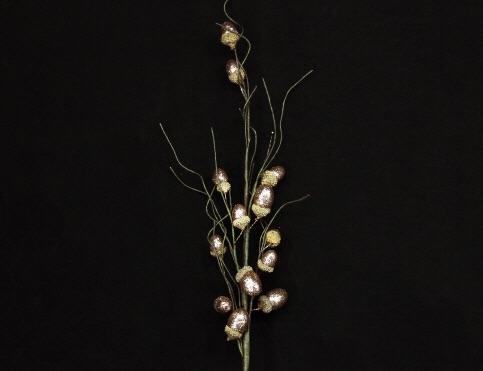 gisela-graham-christmas-gold-glitter-twig-acorn-branch-1