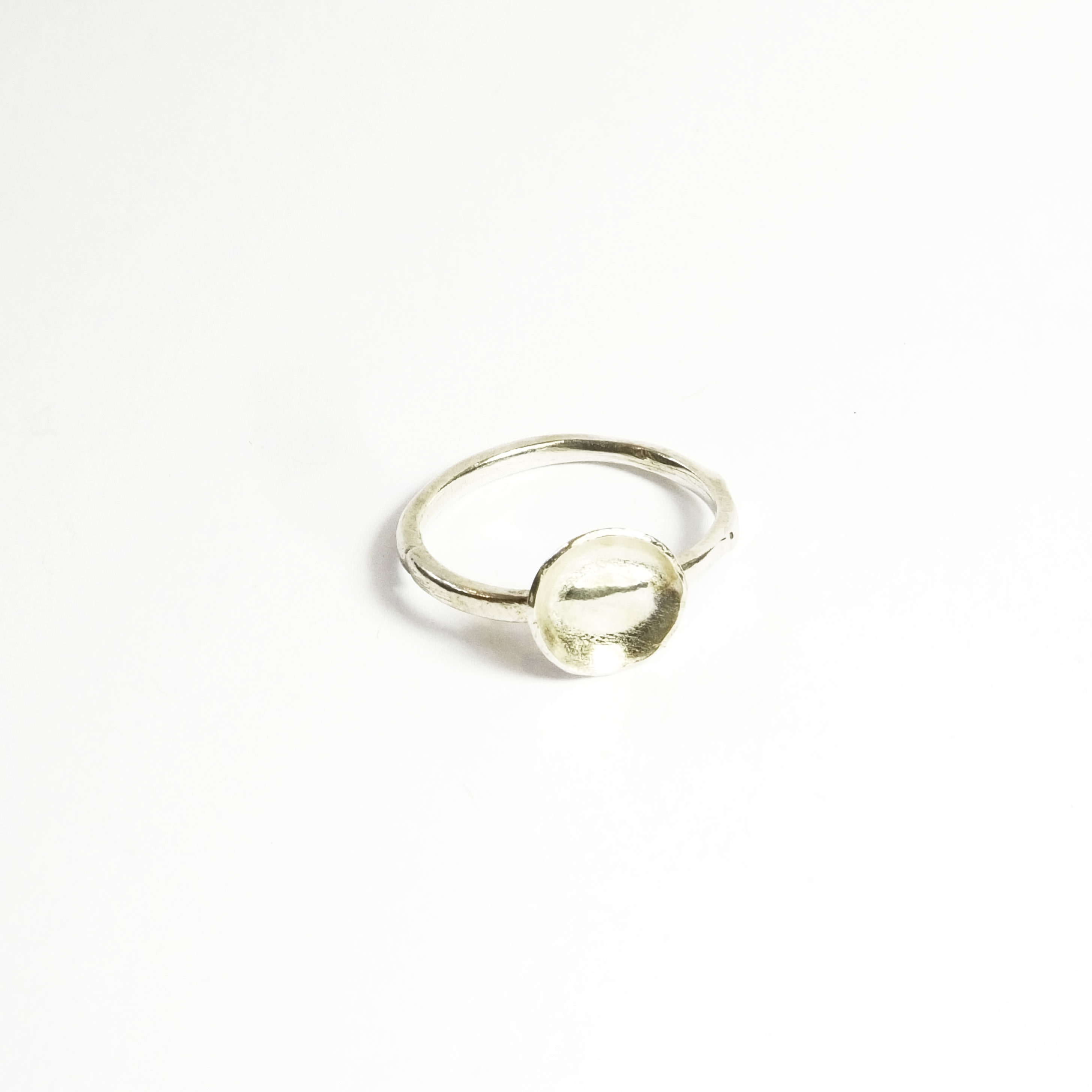 Kassandra Lauren Gordon Concave Silver Ring